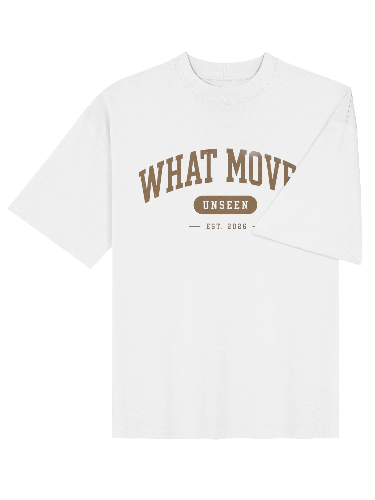 What Moves Unseen — Collegiate Oversized Tee product image (4)