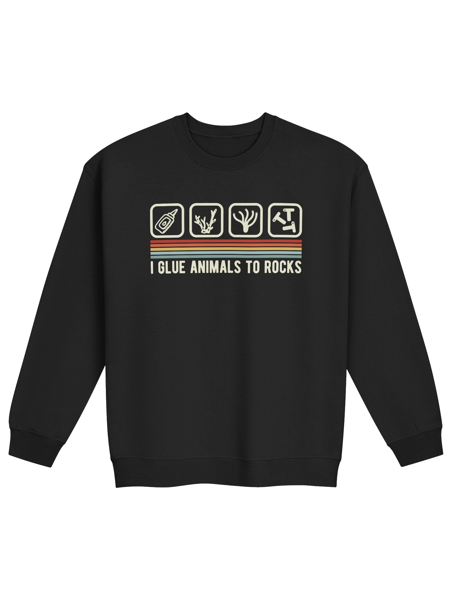 I Glue Animals to Rocks Sweatshirt – Funny Reef Tank Coral Fragging Sweatshirt for Reef Aquarium Keepers product image (3)