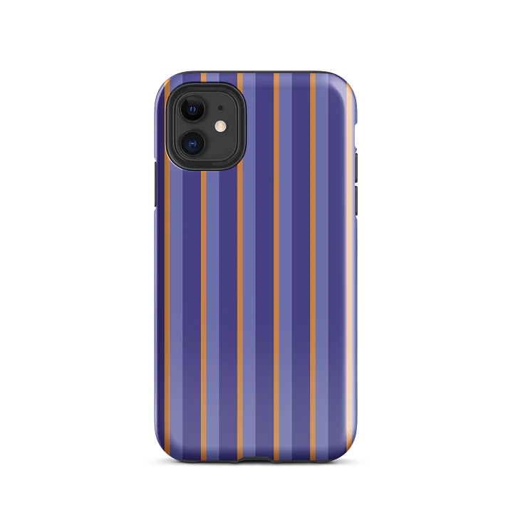 Purple Midnight Stripes iPhone Case product image (28)