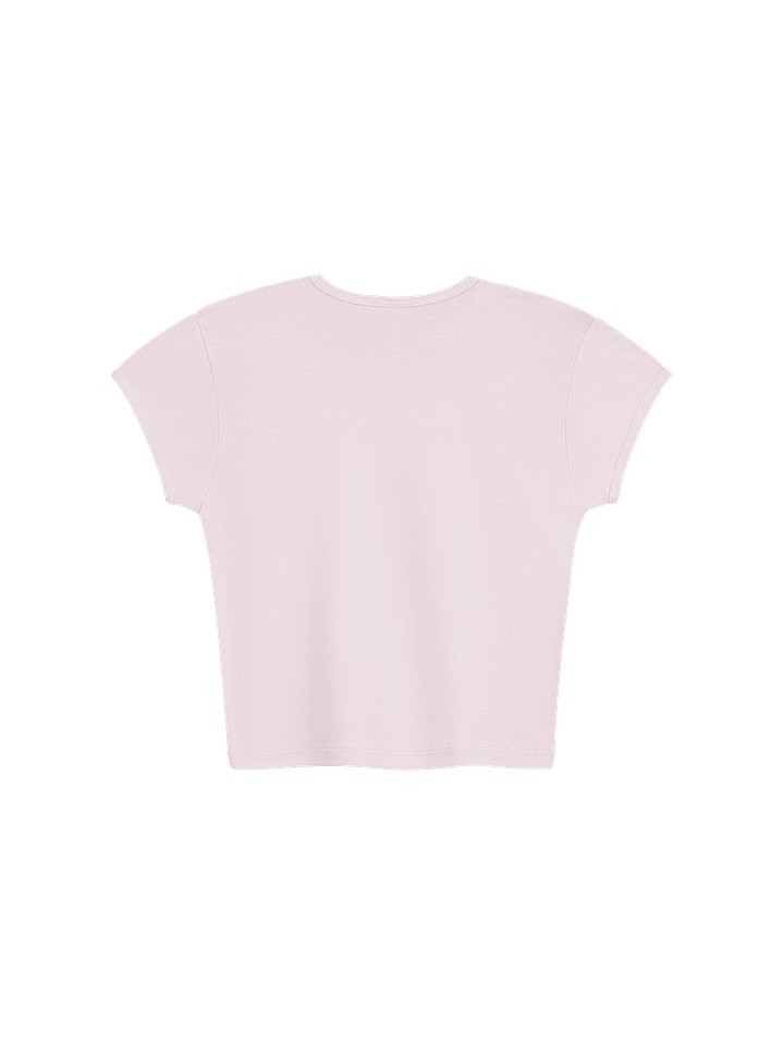 Soapstone Stretchy Ribbed Baby Tee Crop Top product image (6)