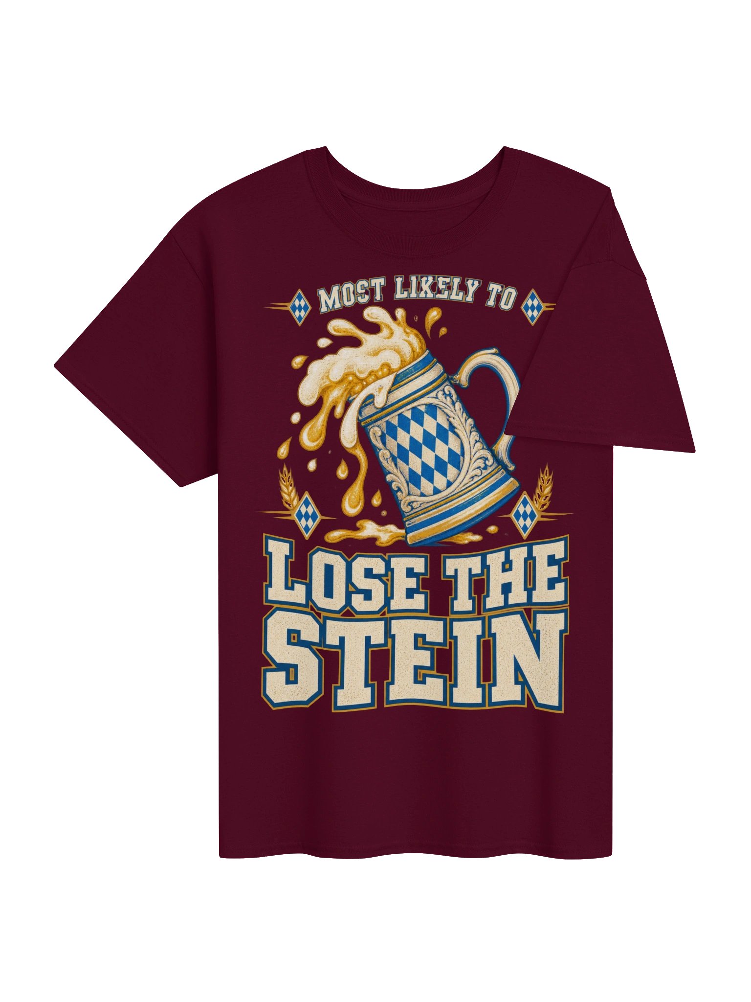 Most Likely to Lose the Stein Funny Oktoberfest Vintage Tee Description: product image (14)