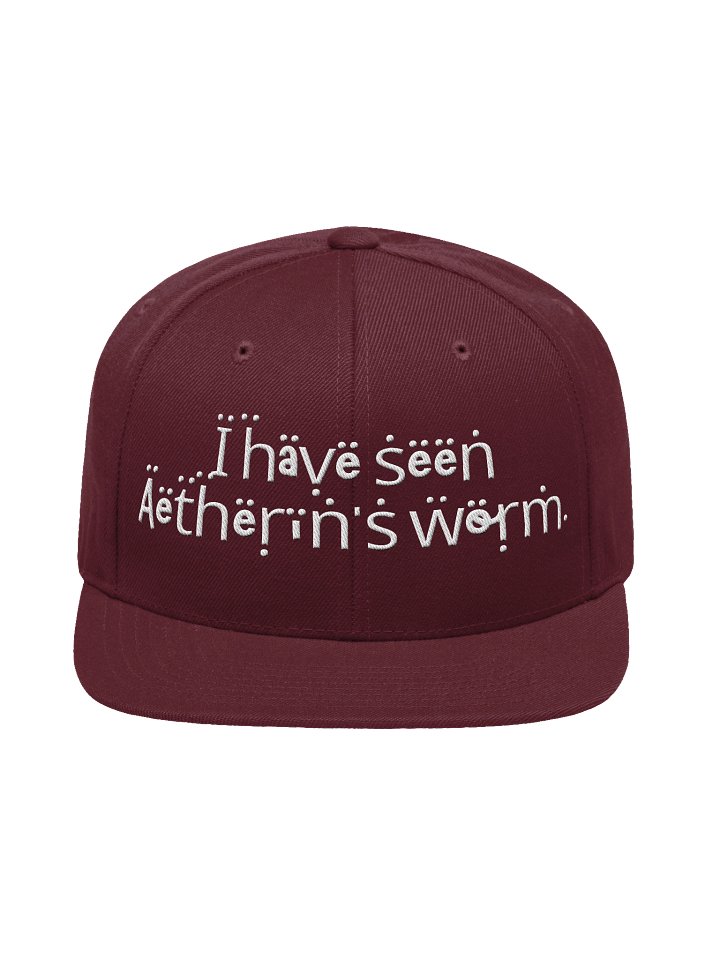Cheerful Worm Wool Blend Snapback Cap product image (1)