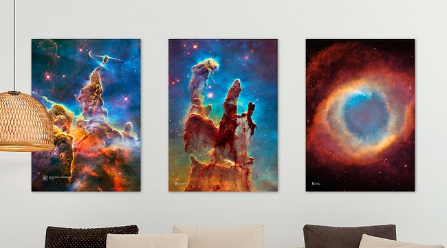 Hubble space posters