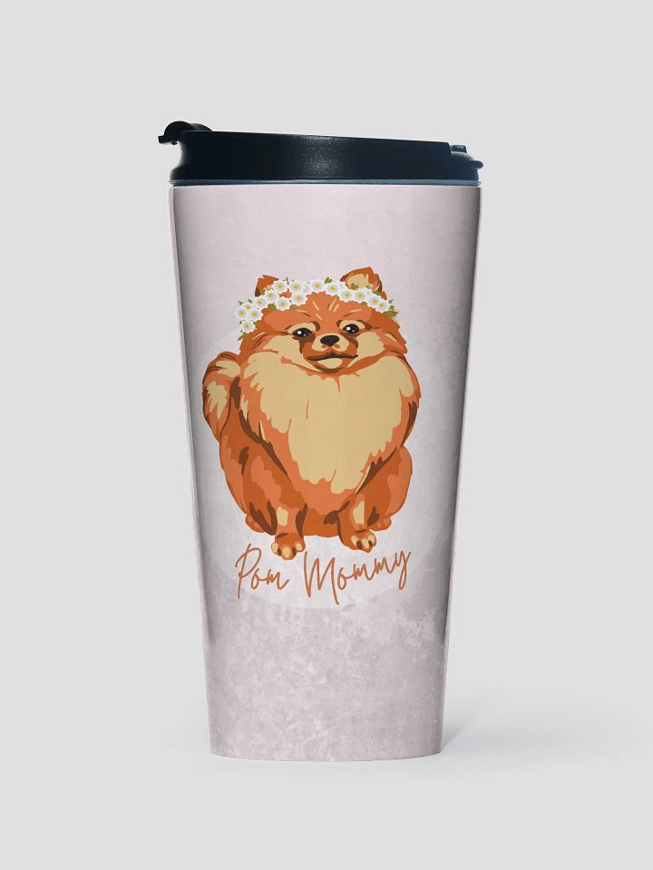 Pomeranian Mommy Stainless Steel Travel Mug product image (1)