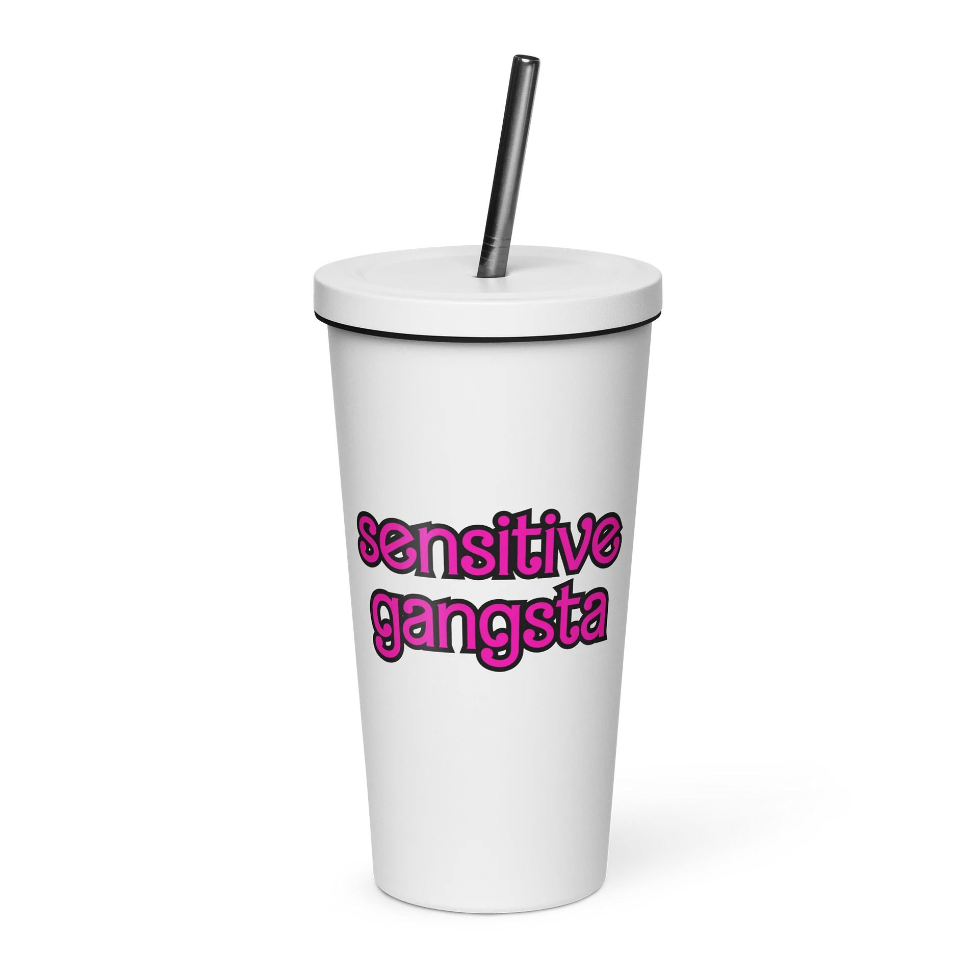 Sensitive Gangsta White Tumbler product image (1)