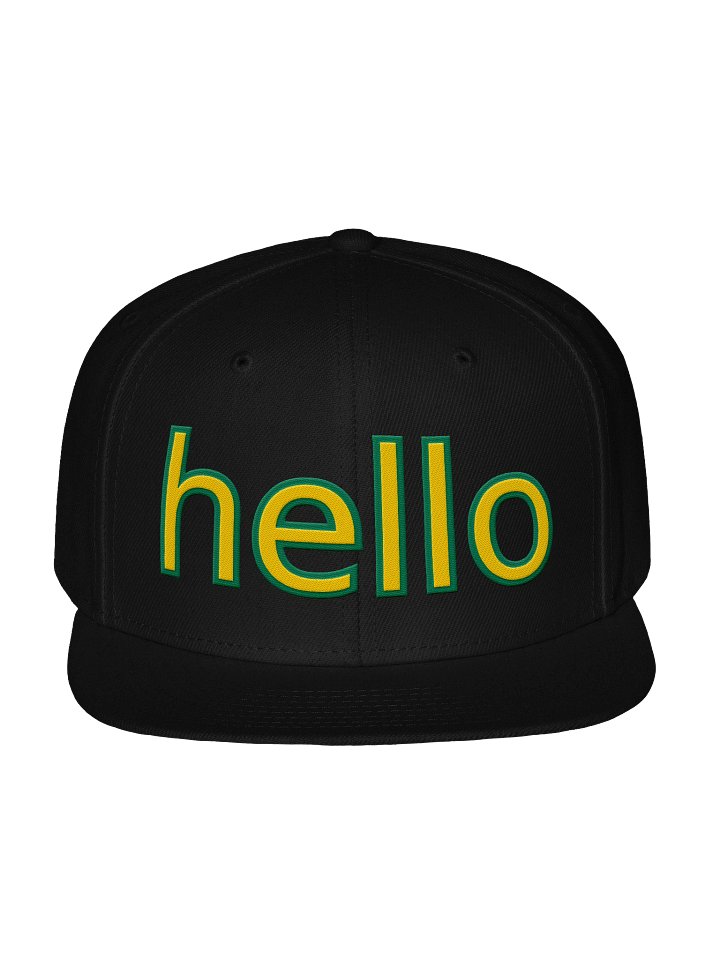 Bright 'hello' Otto Snapback Cap product image (2)
