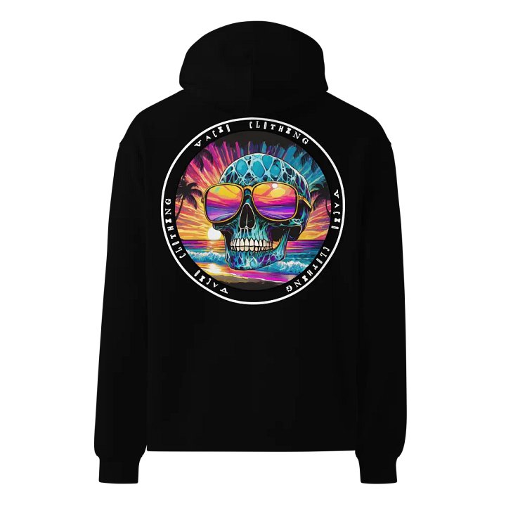 VACIO Sunset Skull Premium Relaxed Fit Hoodie product image (1)