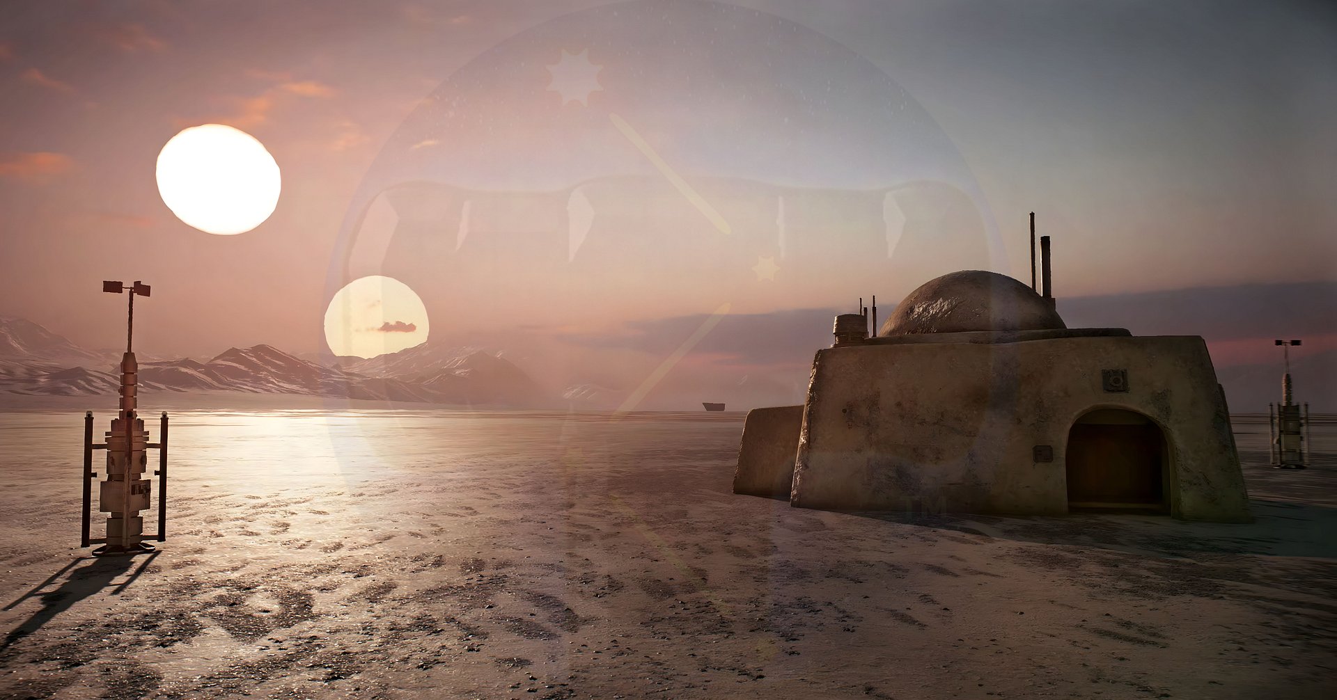 "Twin Suns" Deskmat product image (1)
