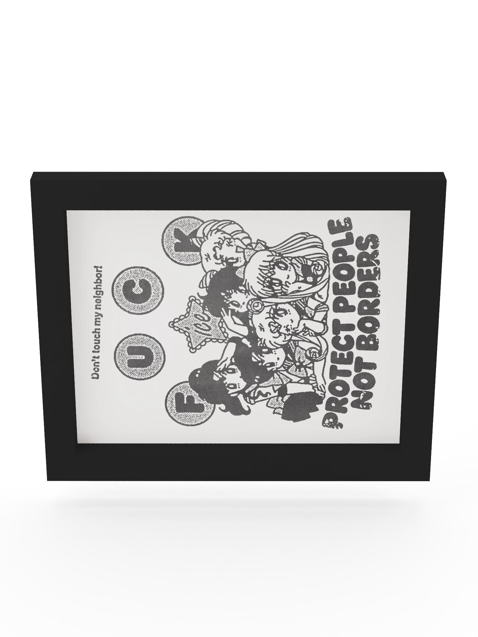 PROTECT PEOPLE ! Framed Print. product image (10)