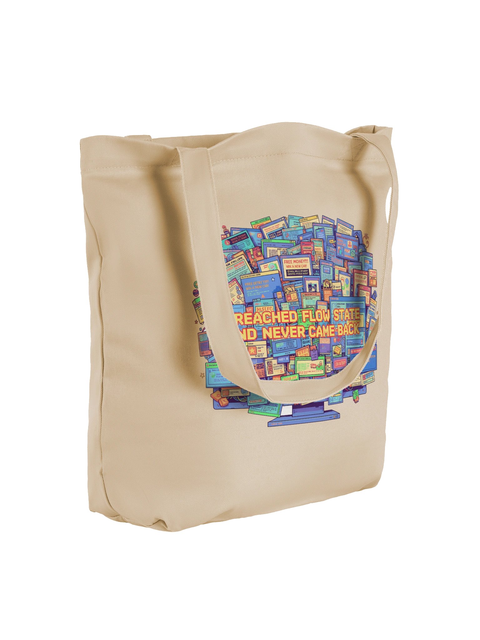 I Reached Flow State And Never Came Back // Line art graphic Tote Bag product image (4)