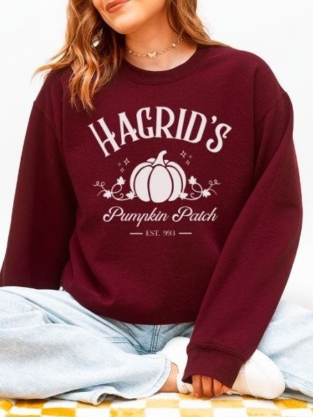 Magical Pumpkin Patch Minimalist Cozy Sweatshirt for Halloween product image (4)