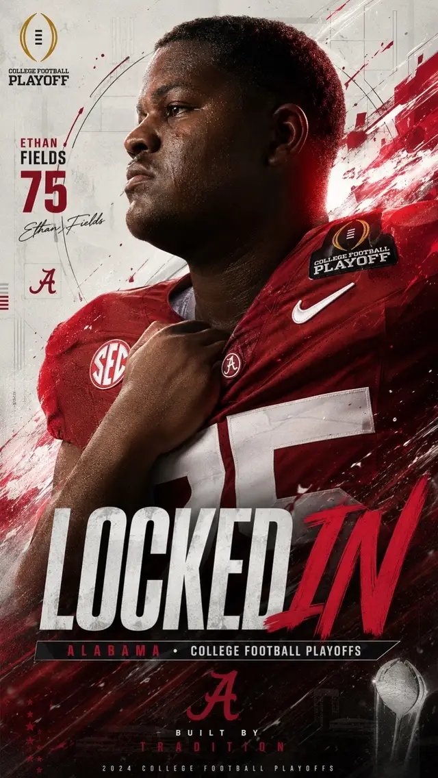 Today marks 75 days until the Crimson Tide kicks off for the first game of the season. Meet Ethan Fields  •Position: OL •Height: 6-3 •Weight: 319 •Class: Redshirt Junior •Hometown: Geismar, La. •High School: Dutchtown •Prev School: Ole Miss