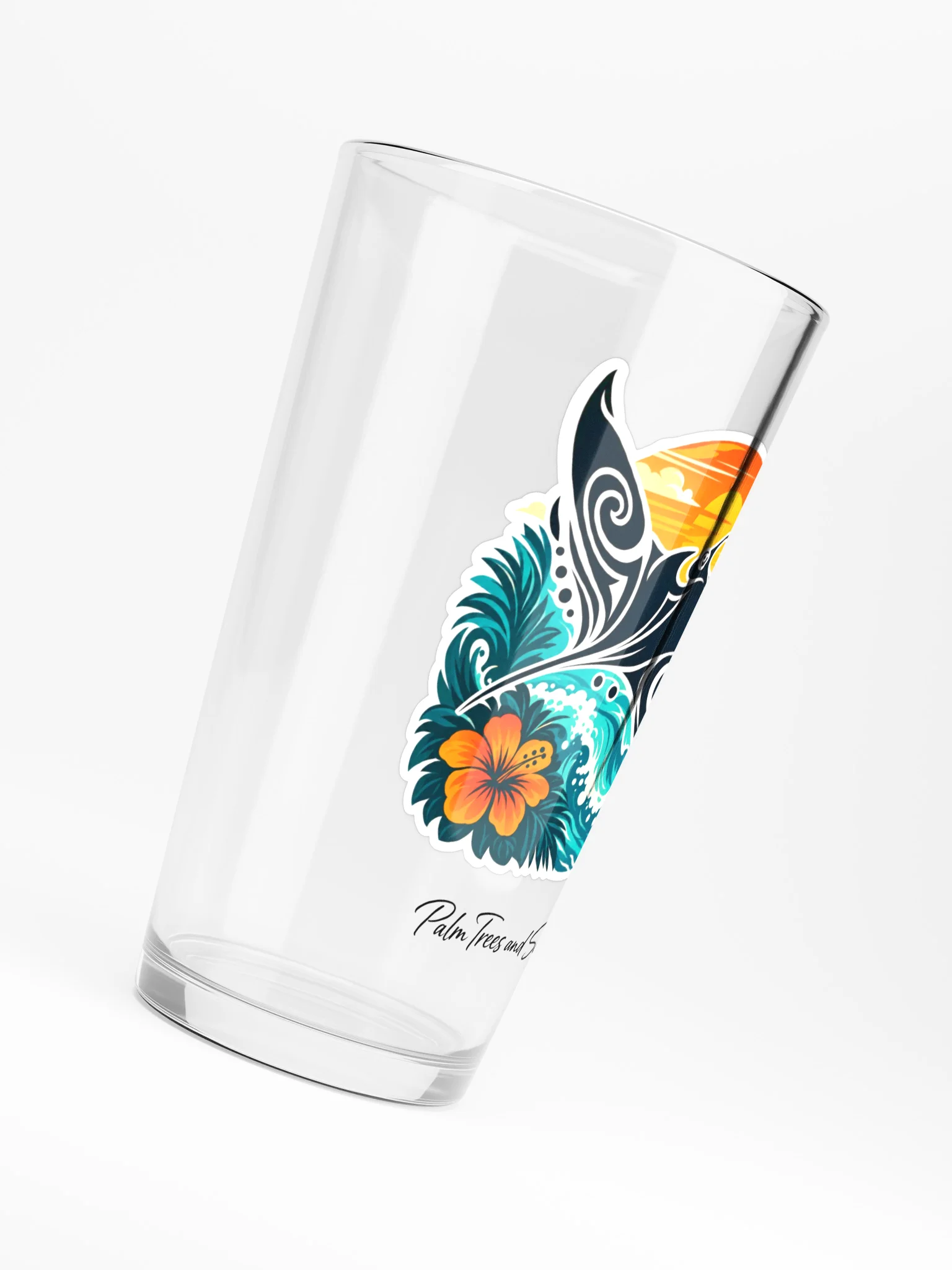 Manta Ray Paradise | Tropical Pint Glass product image (6)