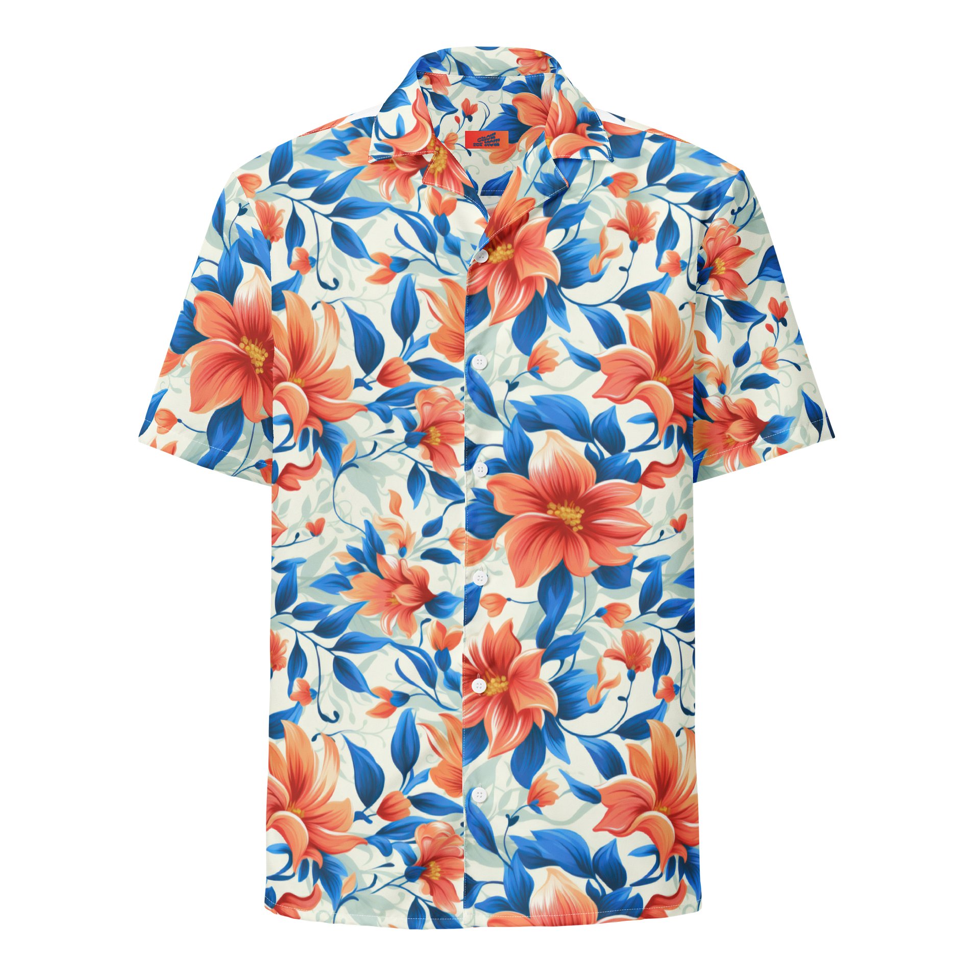 Coral Bloom Hawaiian Shirt product image (1)