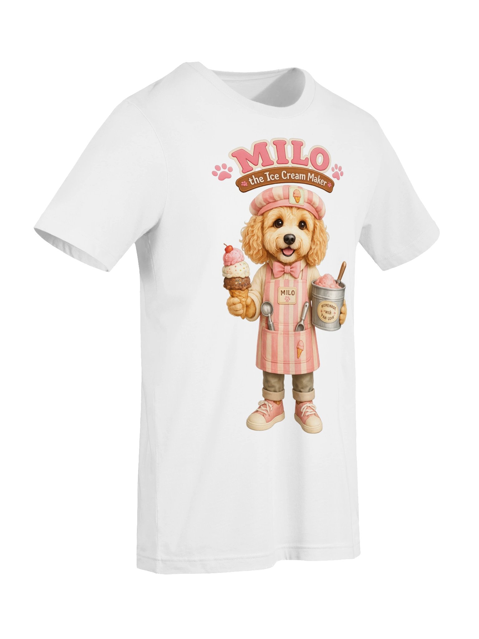 Milo the Ice Cream Maker Adult Tee product image (65)