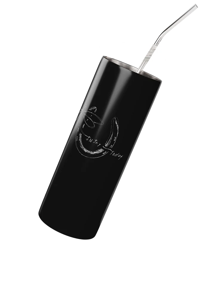 InJoy Travel Cup (20 oz Insulated Stainless Steel Tumbler with Straw, Matte Finish) product image (2)