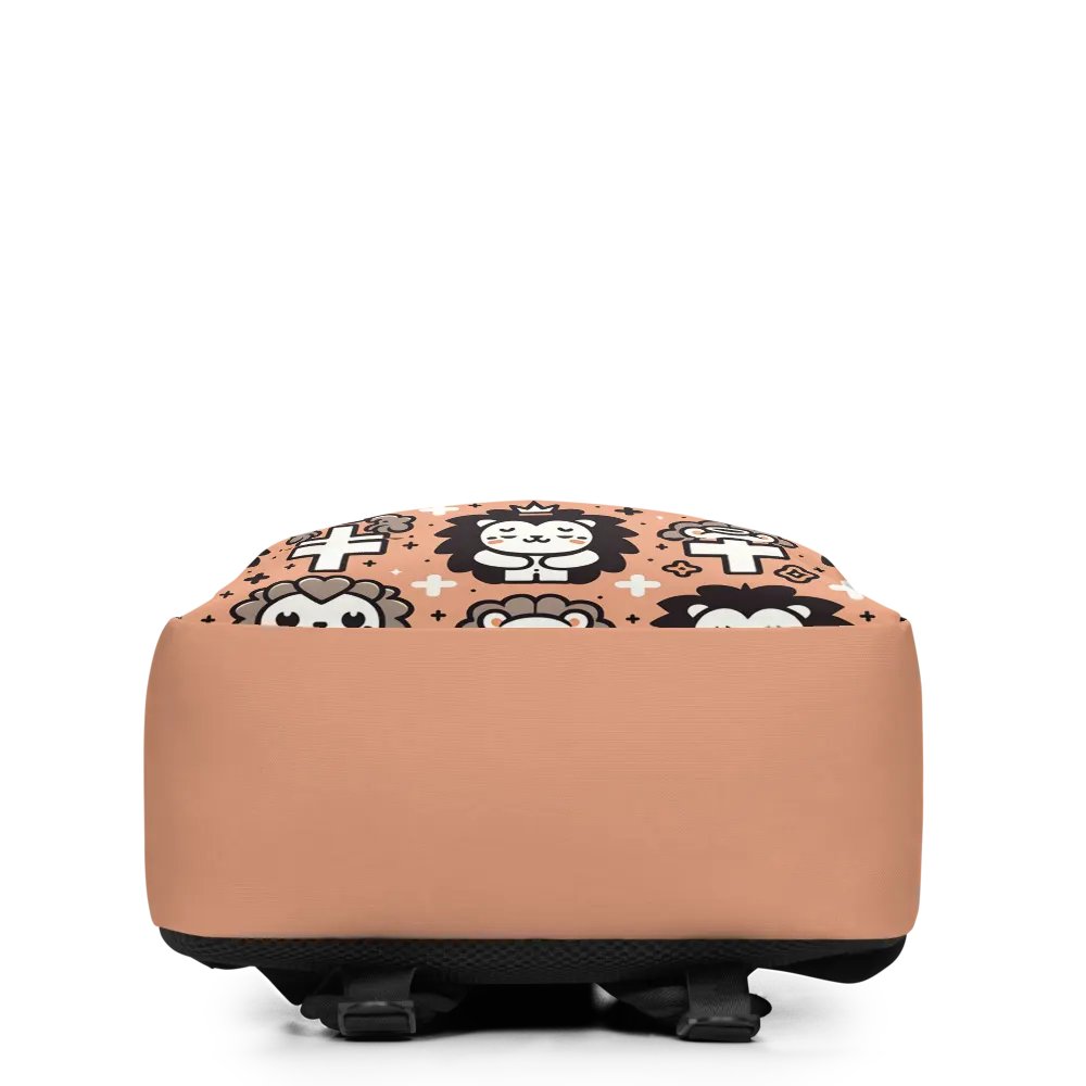Lions and Crosses Minimalist Backpack product image (4)