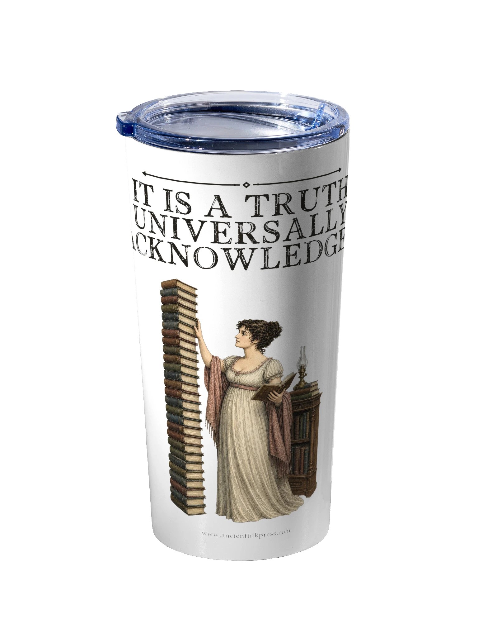 Truth More Bookshelves -- Pride and Prejudice 20oz Tumbler product image (2)