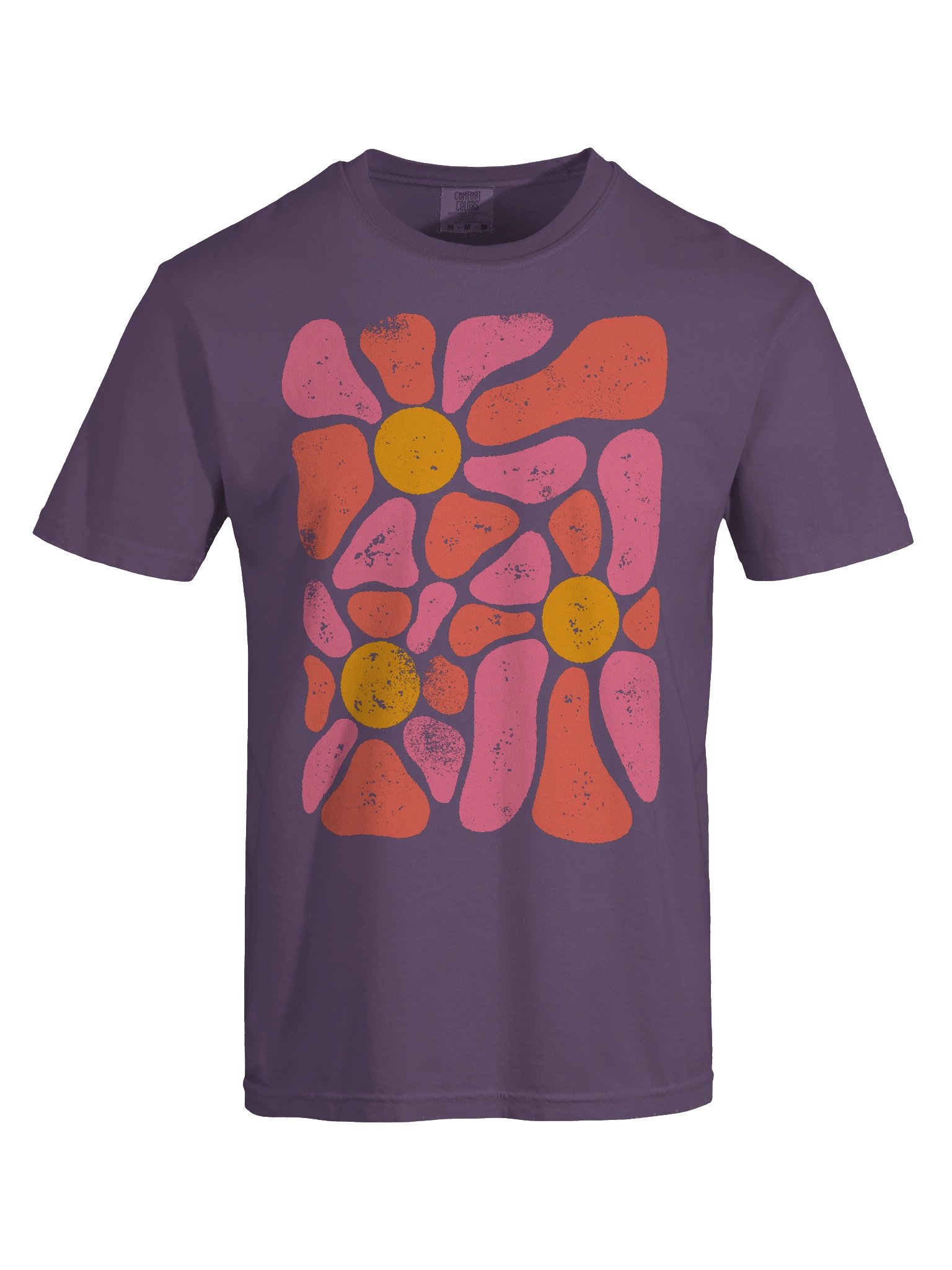 Disco Floral Retro Shirt – Groovy Abstract Flower Graphic Tee, 70s Aesthetic product image (8)