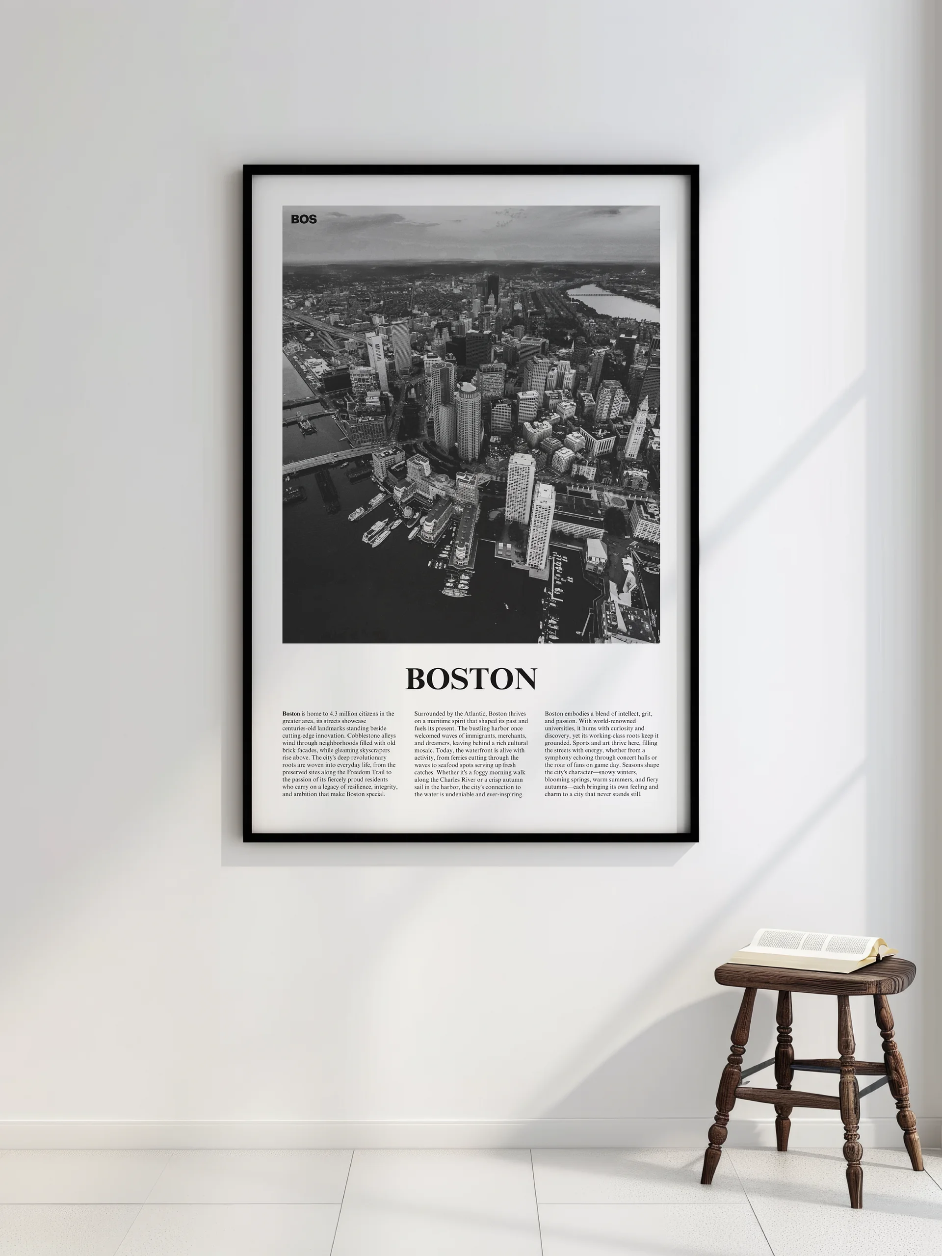 Boston 01 Newspaper Poster | Framed product image (2)