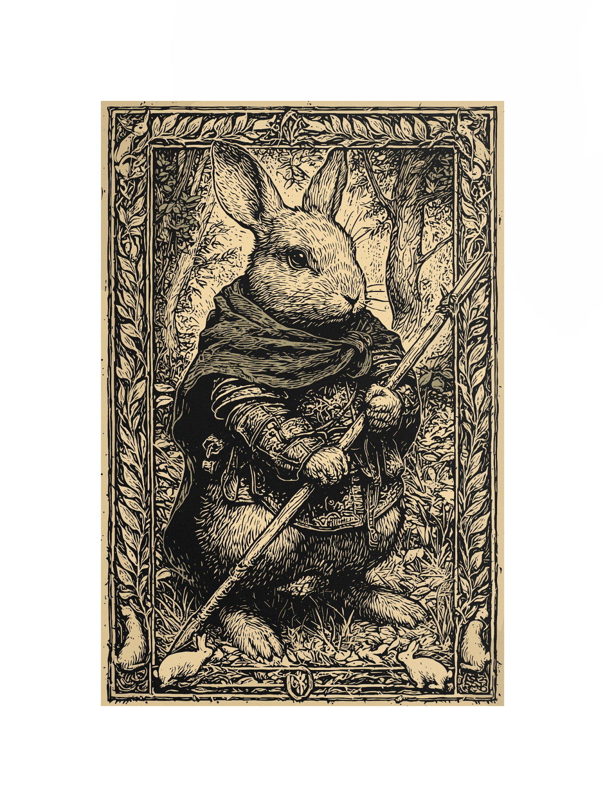 Dev Rabbit Rabbit Scout – Tiny Heroes Poster | Lord Pecalon
