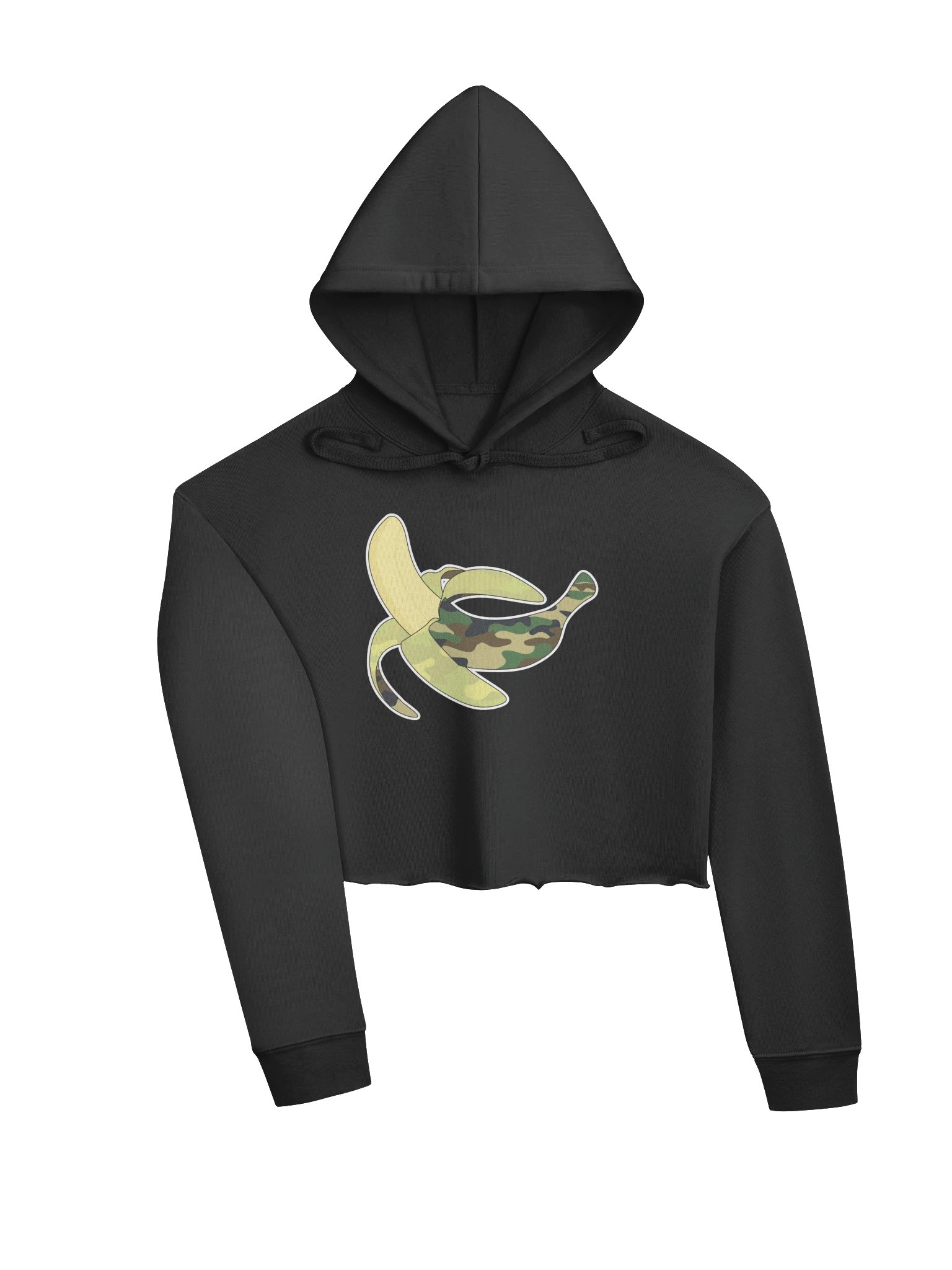 Banana Army Fleece Crop Hoodie product image (9)