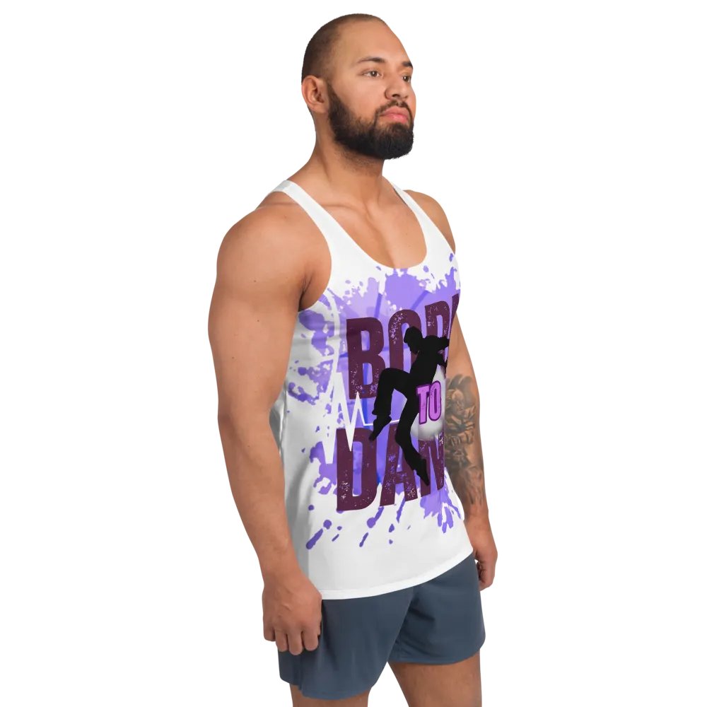Born to Dance His Silhouette Energetic Vibes Full Print Tank product image (12)