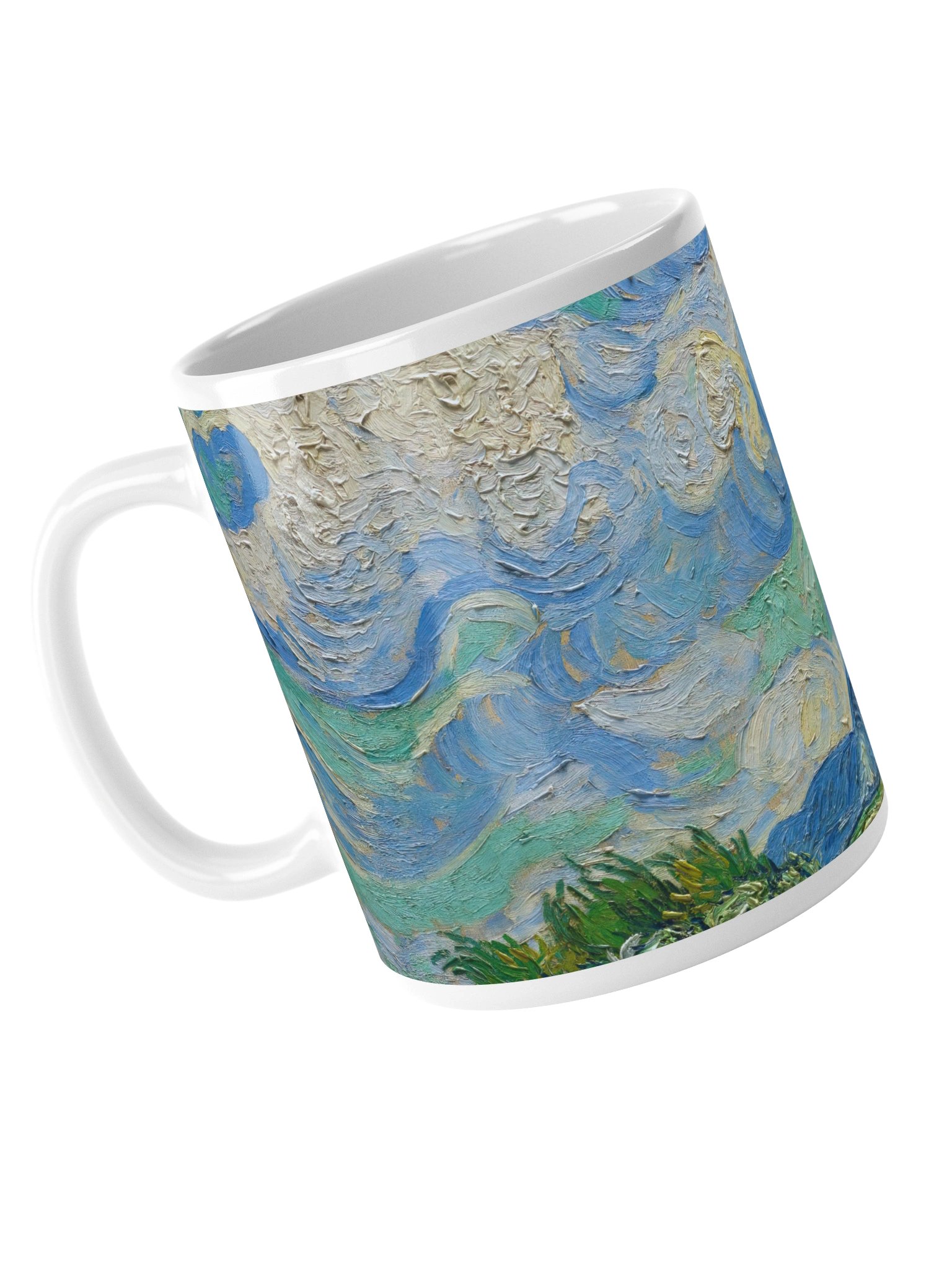 Wheat Field with Cypresses (Vincent van Gogh) Mug product image (6)