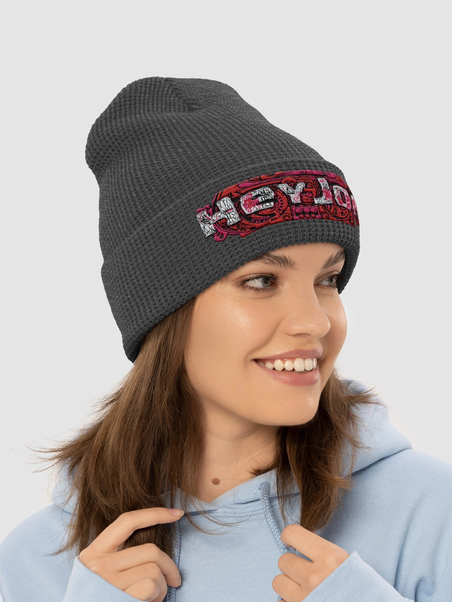 Graffiti Swirl Waffle Beanie product image (7)