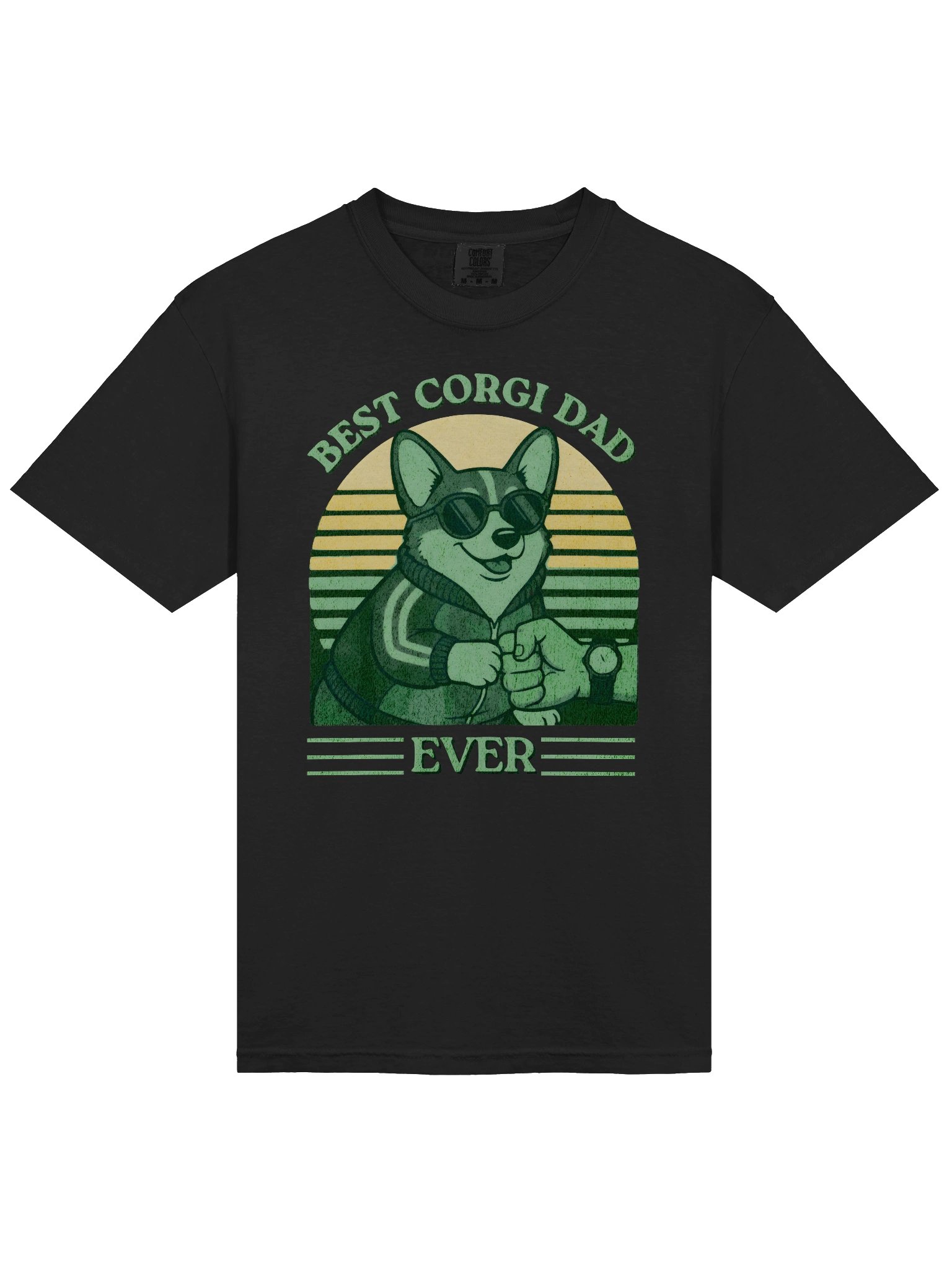 Best Corgi Dad Ever Retro T-Shirt product image (3)