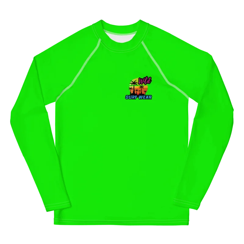 Wild Green Neon Youth Rashguard product image (7)