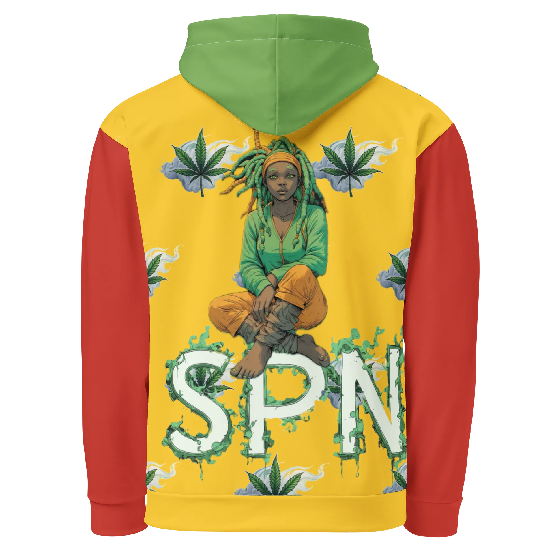 Happy 420 Leafy All-Over Hoodie product image (2)