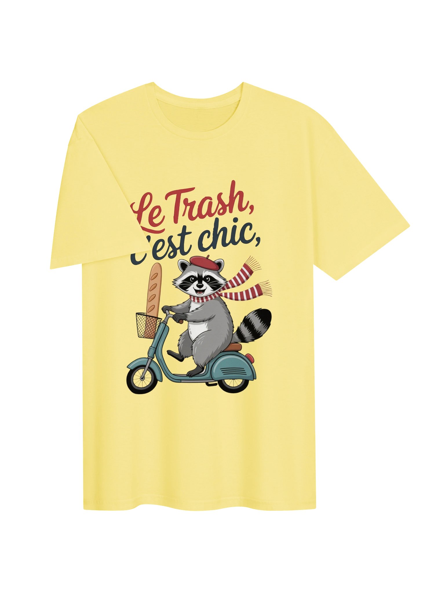Raccoon T-Shirt | French Chic Trash Panda Graphic Tee for Raccoon Lovers product image (33)