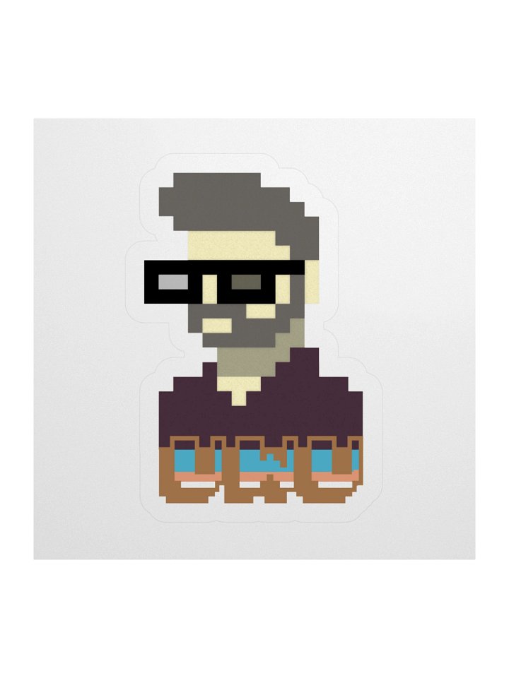 8 Bit UWU Sticker product image (1)