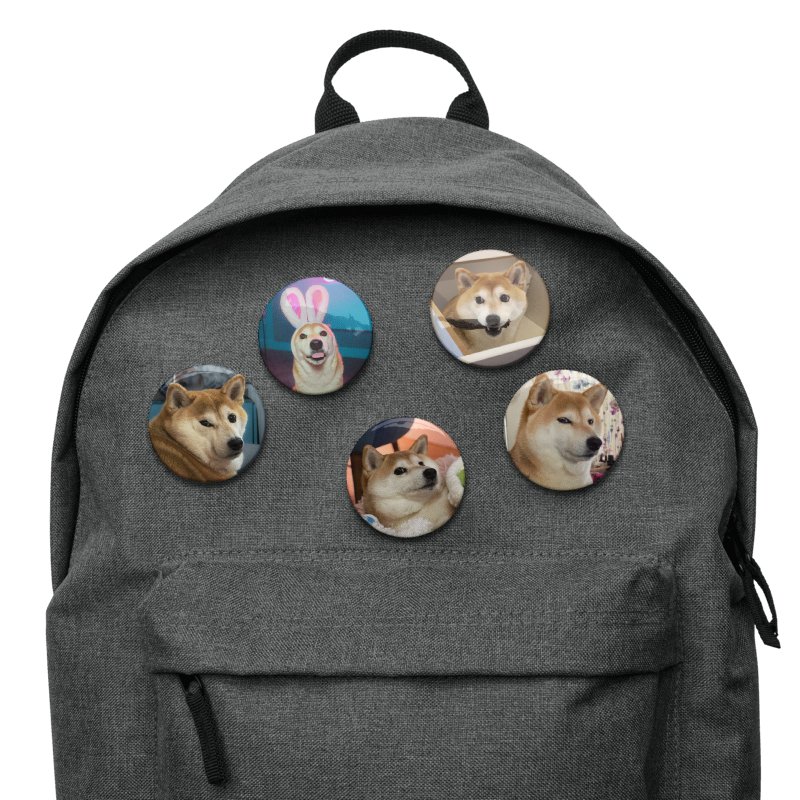 Eevee Bork Pin Badge Set #1 product image (2)