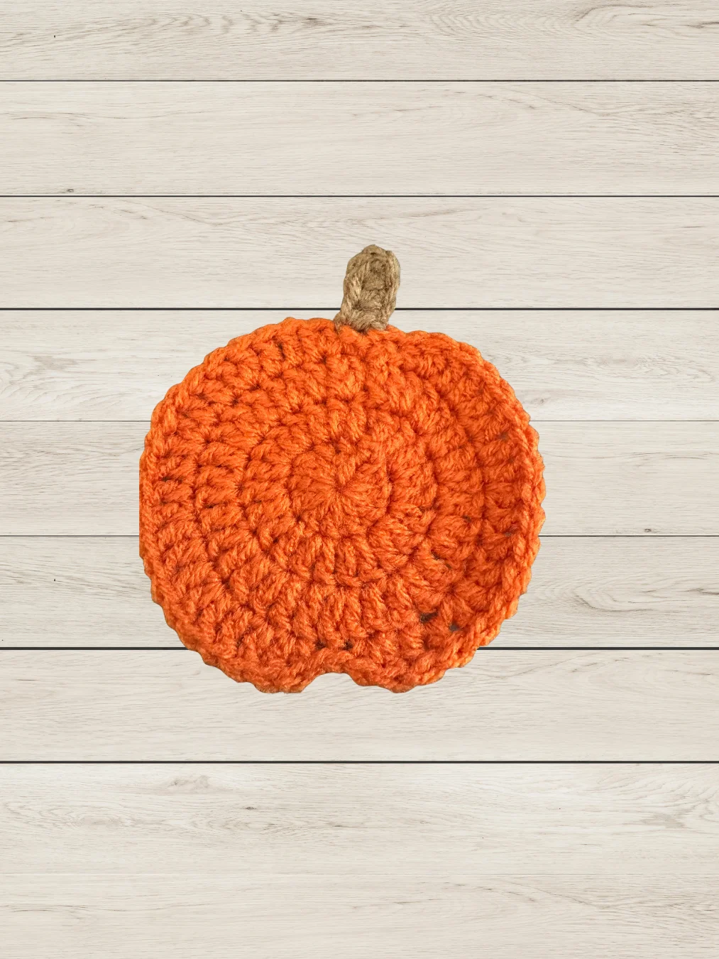 Hand-Crocheted Classic Pumpkin Coaster product image (1)