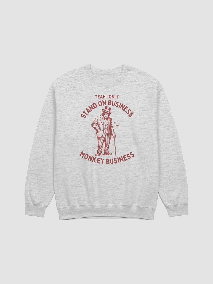 Standing on monkey business Crewneck product image (1)