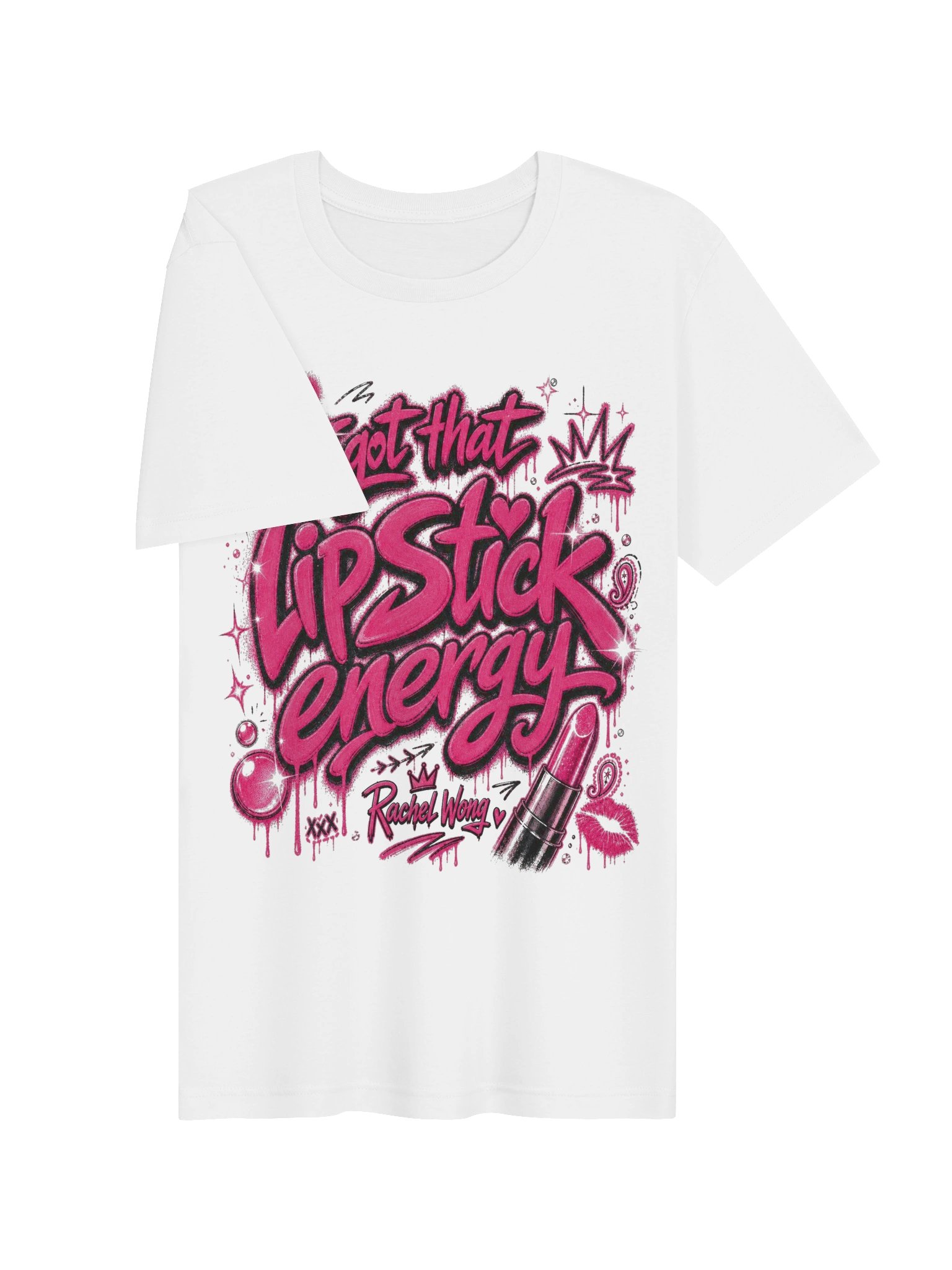 Lipstick Energy Pink Graffiti Tee product image (3)