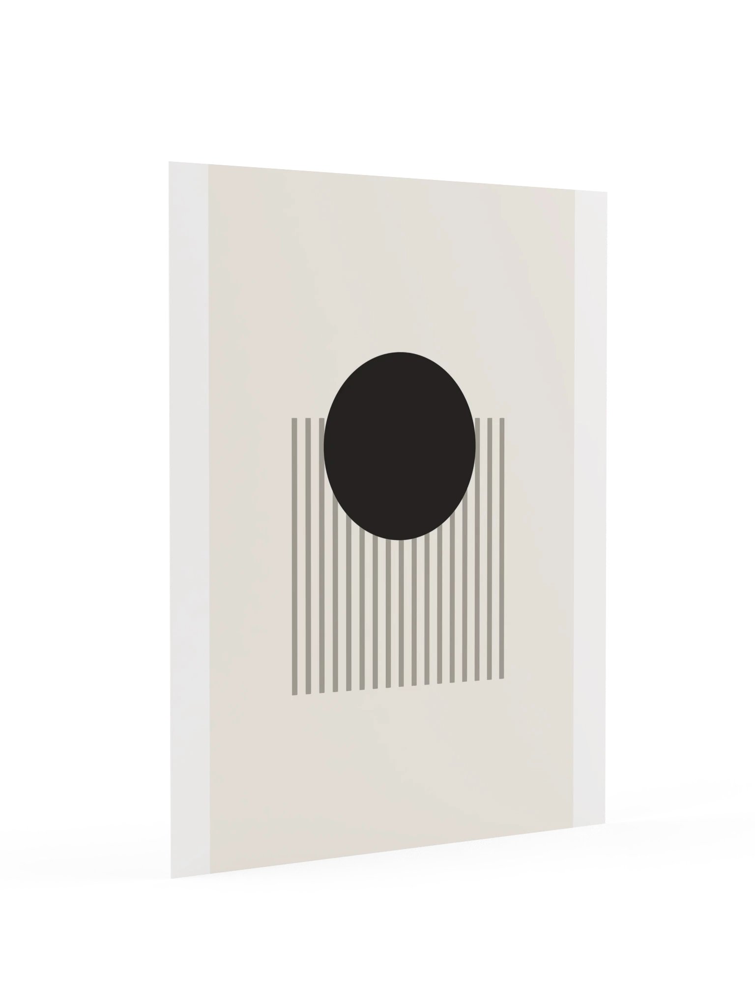 Black Sun Abstract Print | Modern Bathroom Wall Art product image (4)