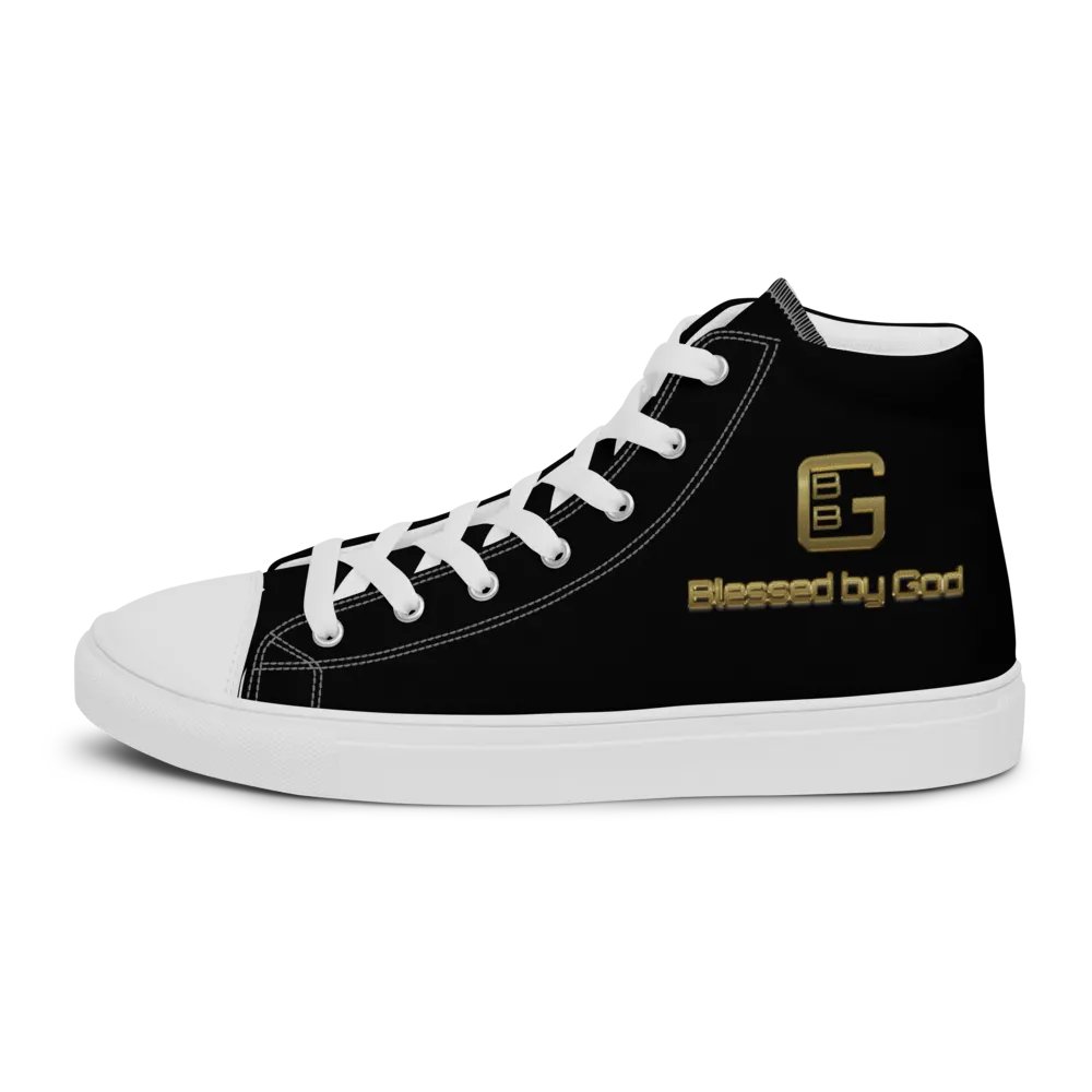 Blessed by God Black High Tops V2 product image (6)
