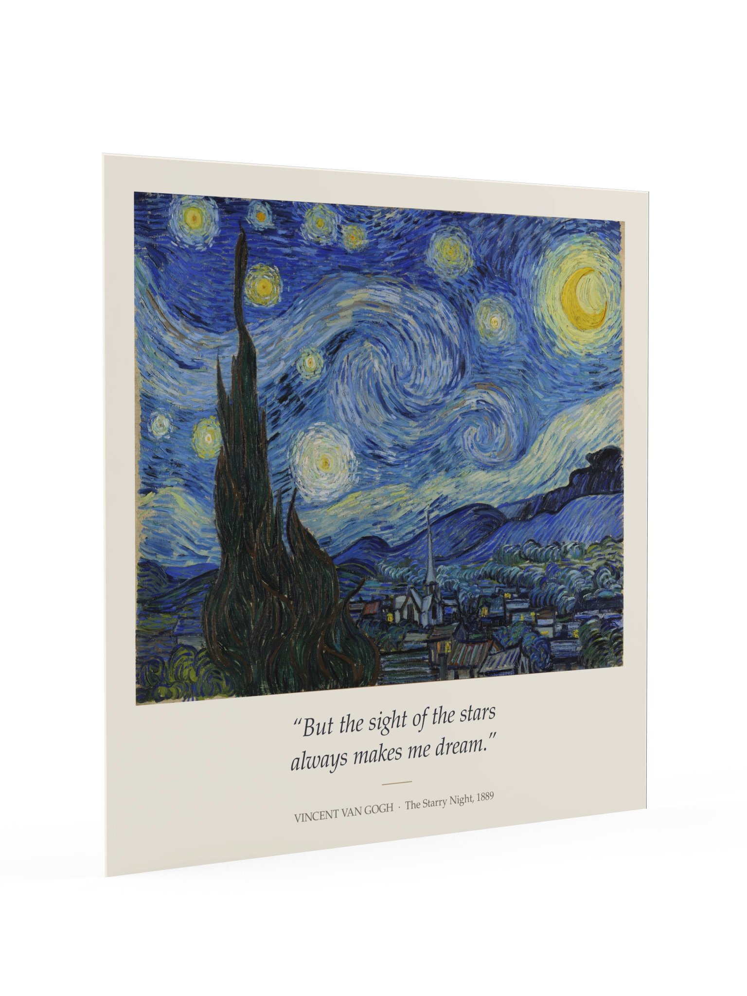 Vincent van Gogh – The Starry Night | The Stars Make Me Dream Poster product image (3)