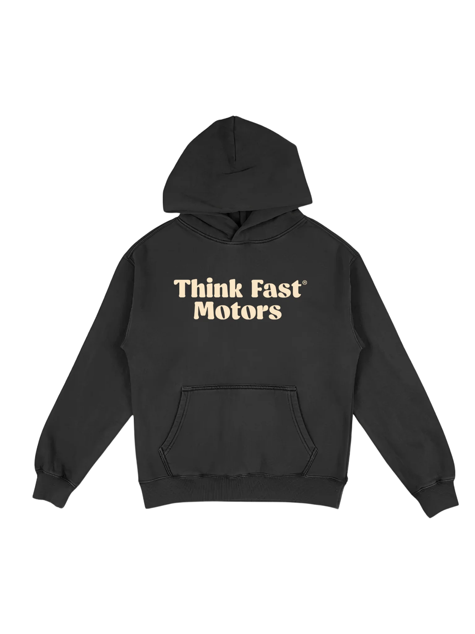 Think Fast Motors Logo Hoodie - Faded Black product image (1)