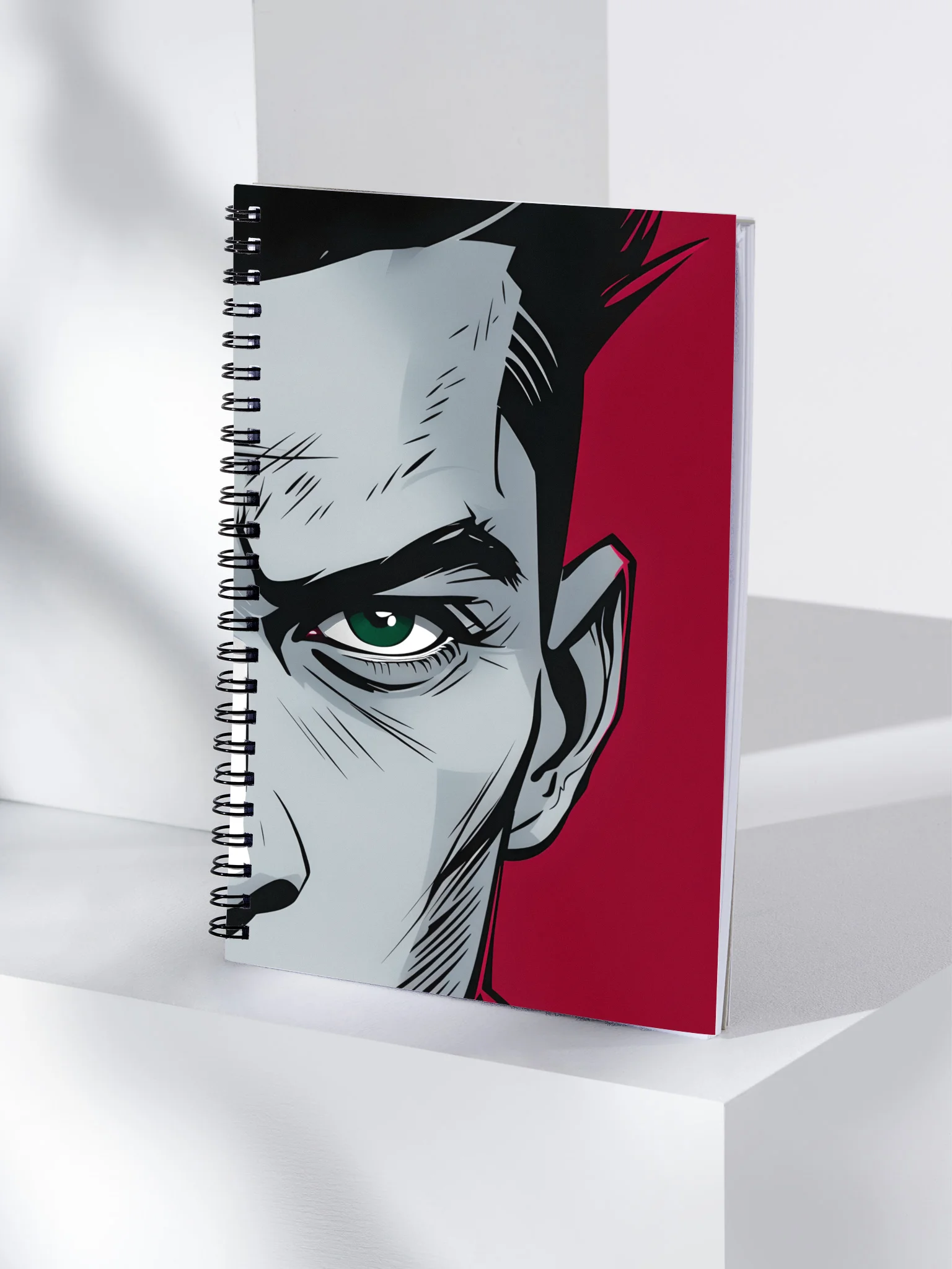 Red Eclipse Spiral Notebook product image (4)