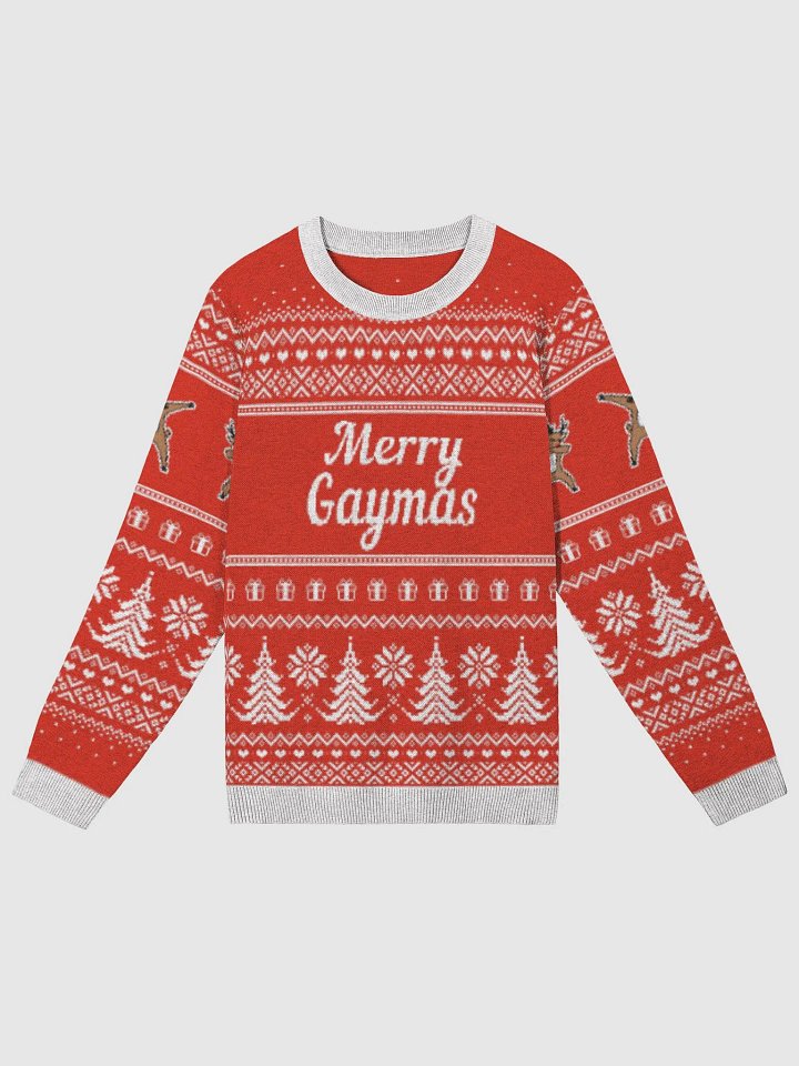 "Merry Gaymas" Dabbing Reindeer Knitted Sweater product image (1)