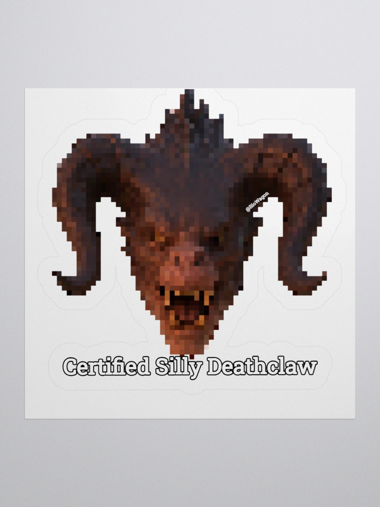 "Certified Silly Deathclaw" Sticker product image (2)
