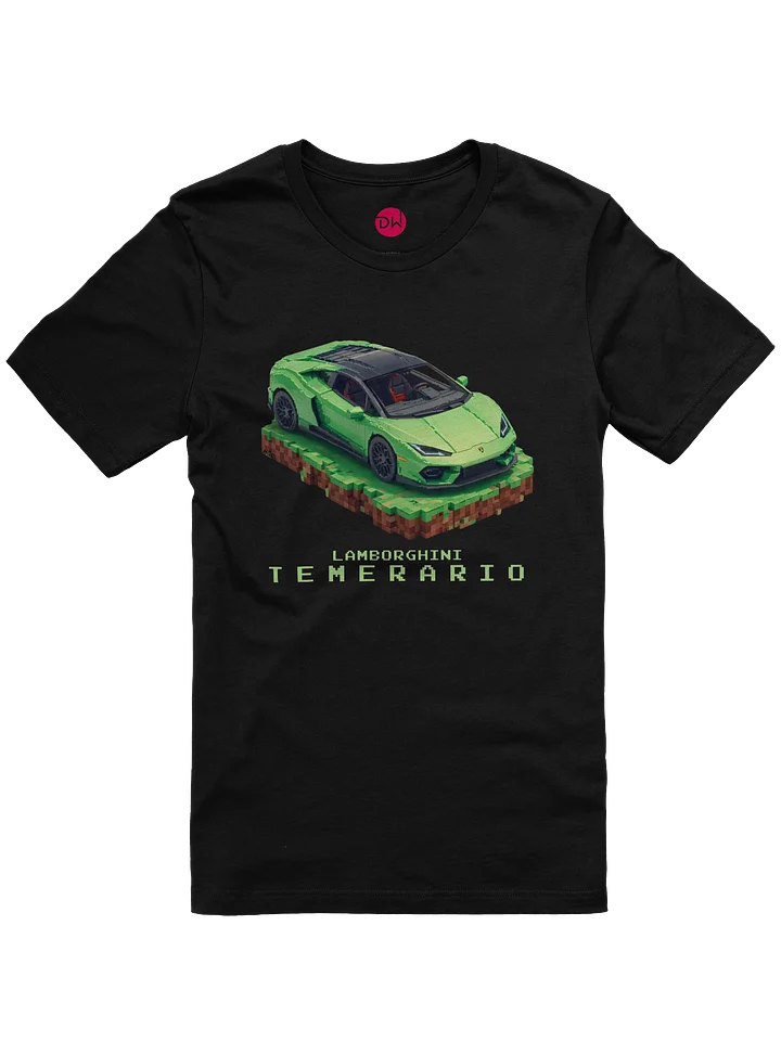 Green Lamborghini Temerario Shirt (Pixel, Retro, Minecraft) product image (2)