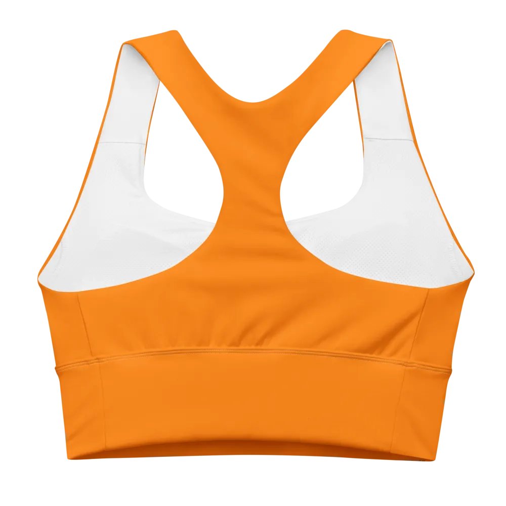 Plain Color Orange Sports Bra product image (6)