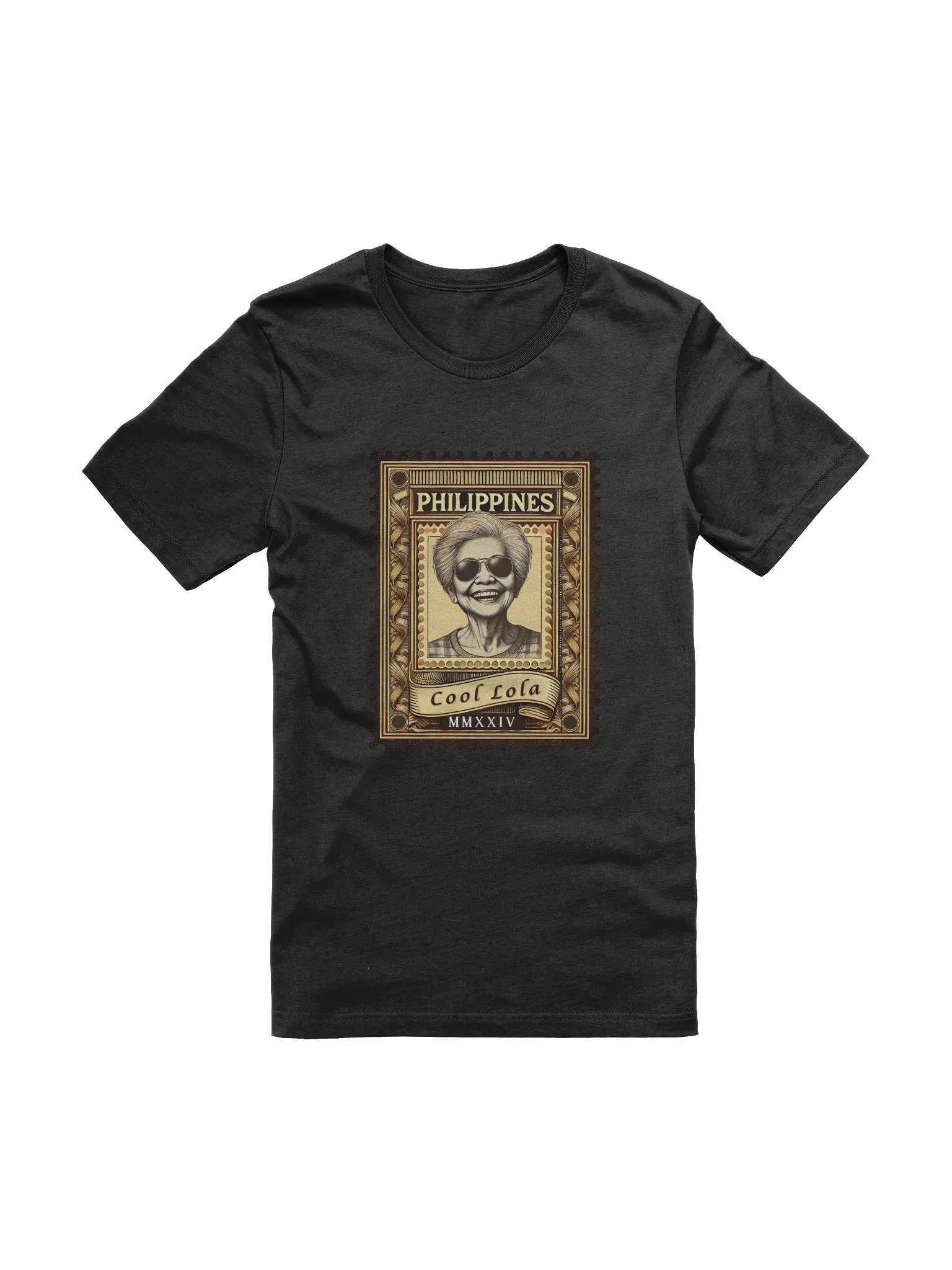 Cool Lola Vintage Philippines Stamp T-Shirt product image (1)