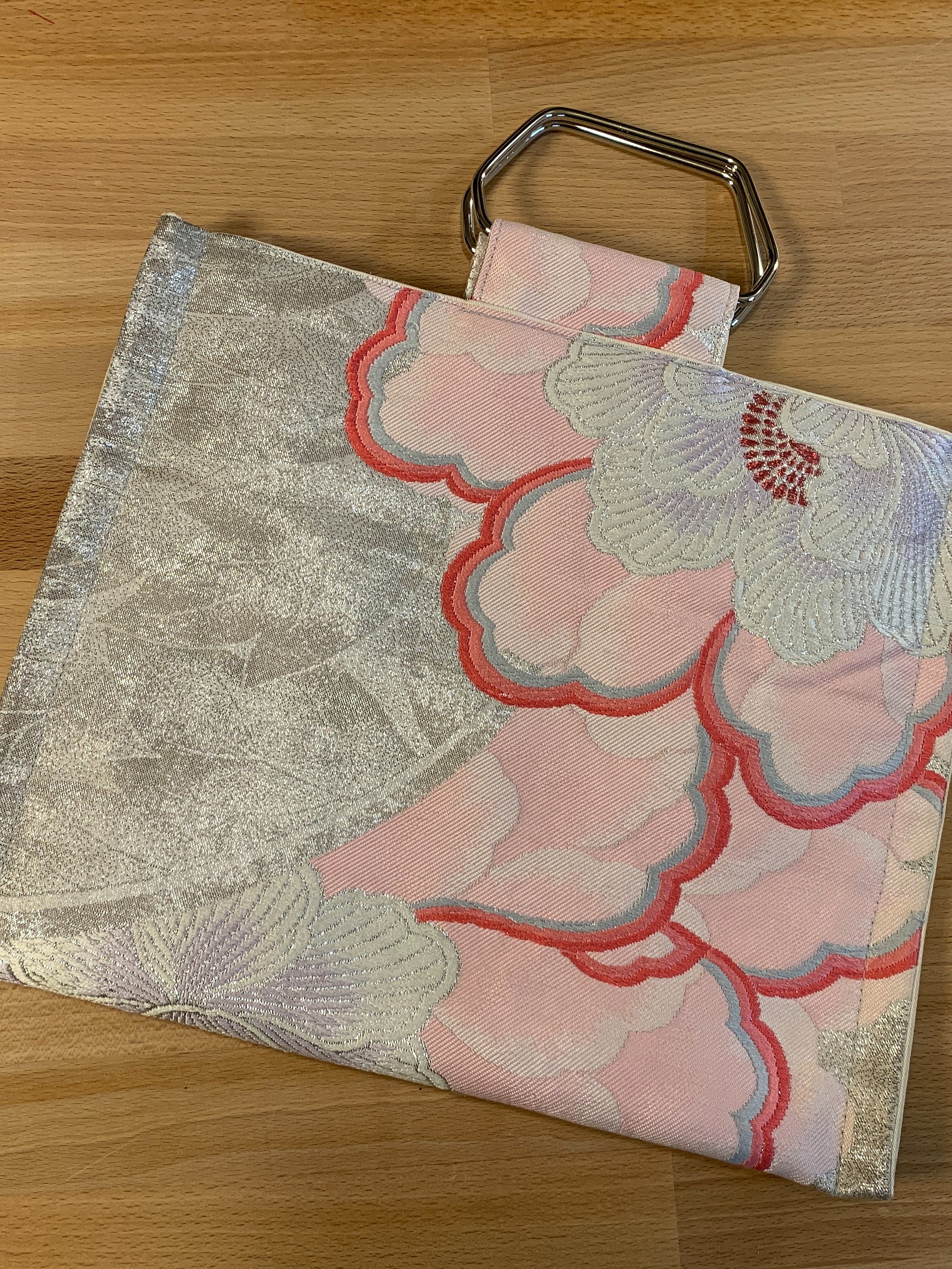 Upcycled Japanese Obi Shoulder Purse ~ Handmade Bag with Vintage Japanese Kimono Textiles product image (1)