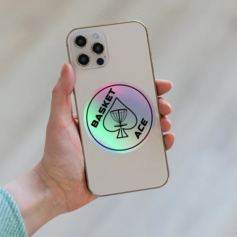 Basket Ace (Circle) Holographic Sticker product image (8)